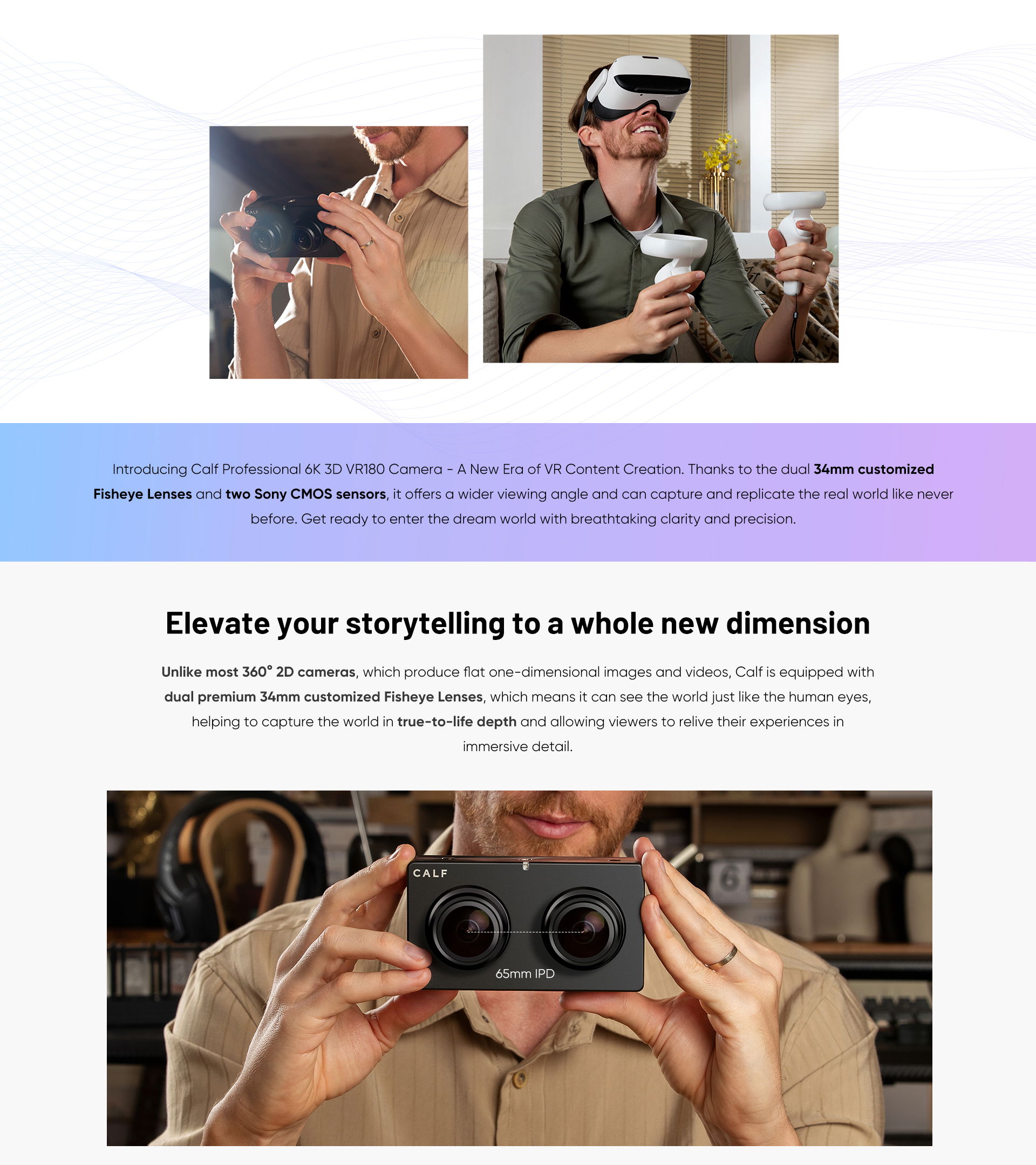 Calf Professional 3D VR180 Camera